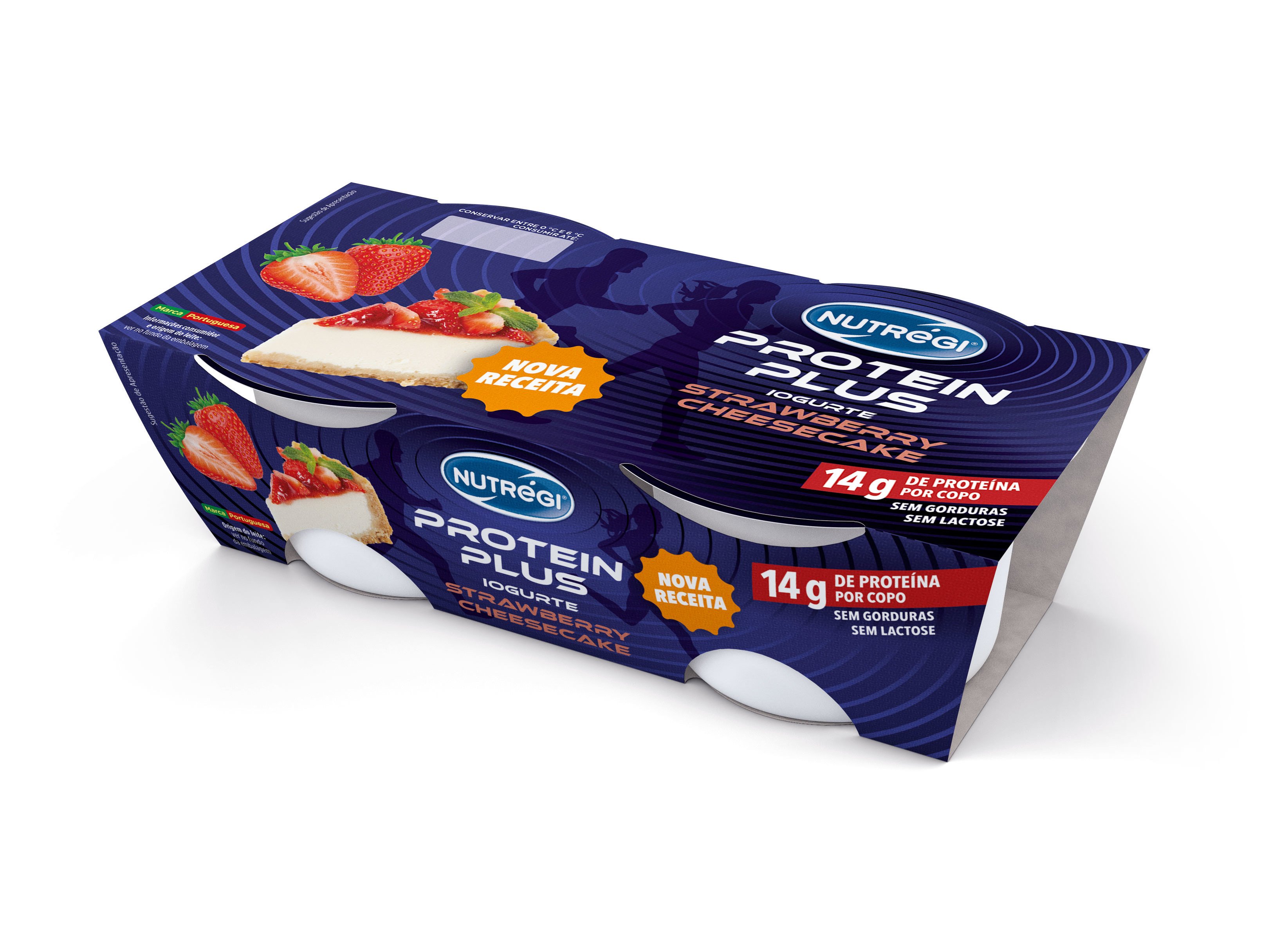 IOGURTE PROTEINA NUTRÃGI STRAWBERRY CHEESECAKE 2 X 140G