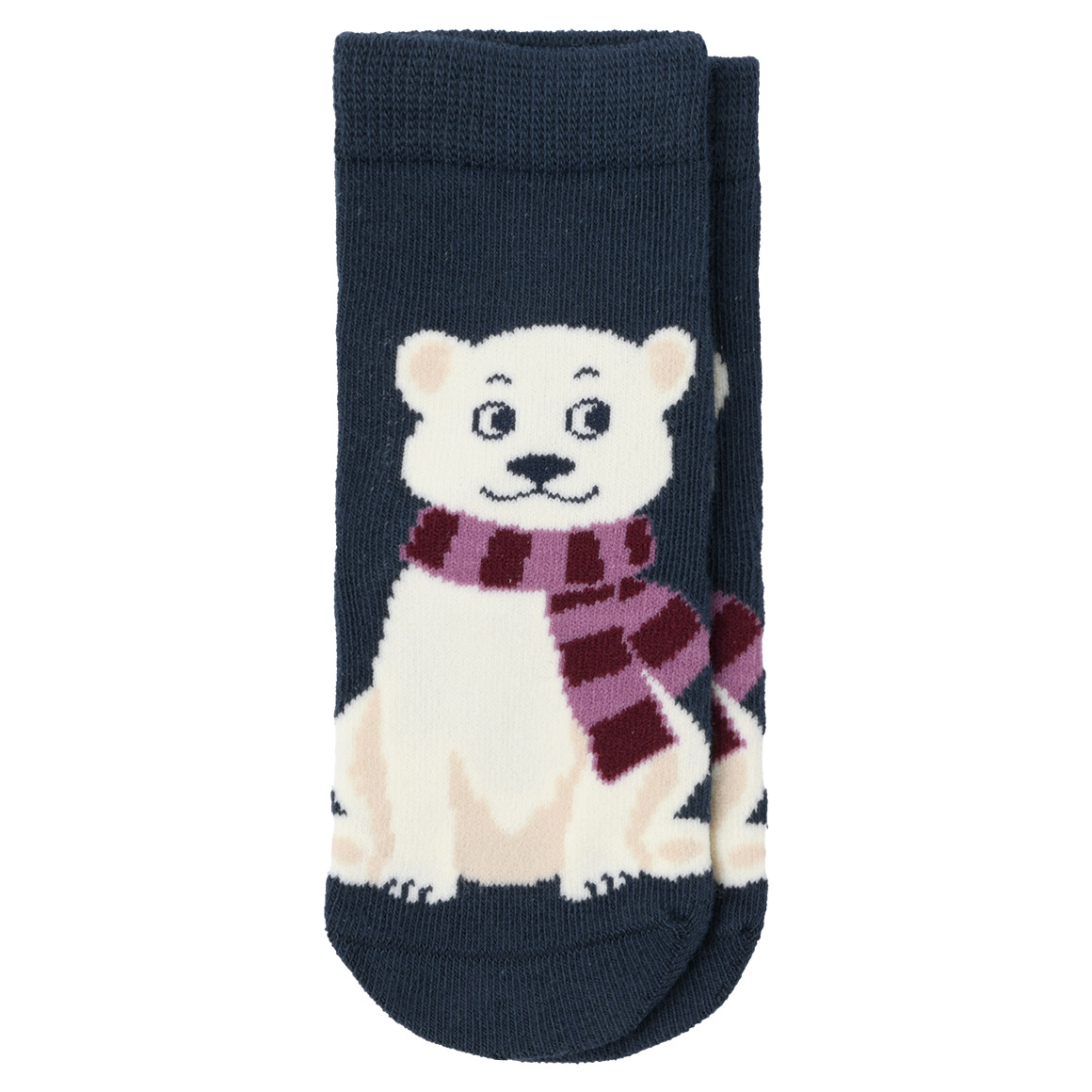 Topomini 5 Paar Baby Socken in verschiedenen Dessins blau / beige / dunkelblau