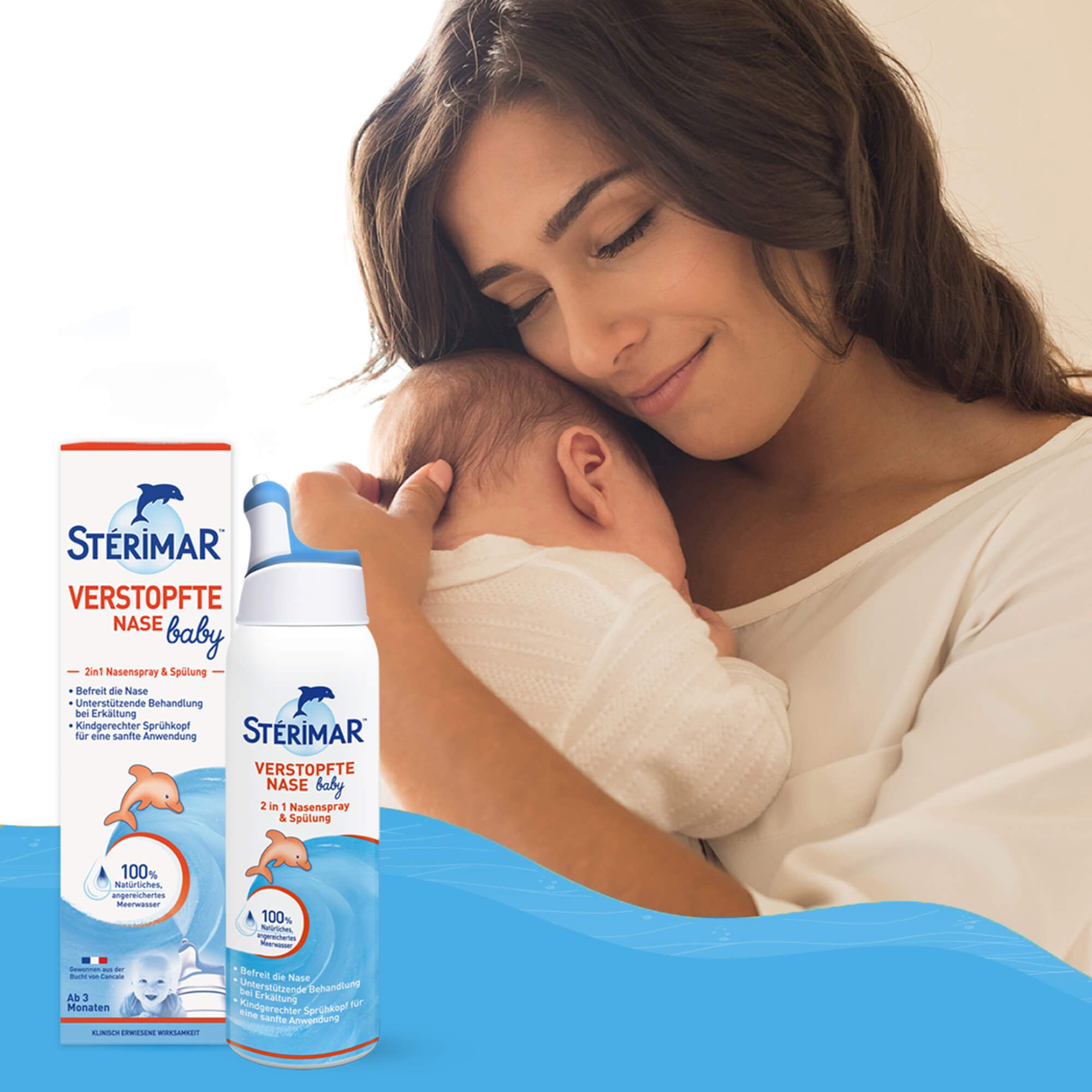 STERIMAR® Verstopfte Nase Baby 2in1 Nasenspray & Spülung