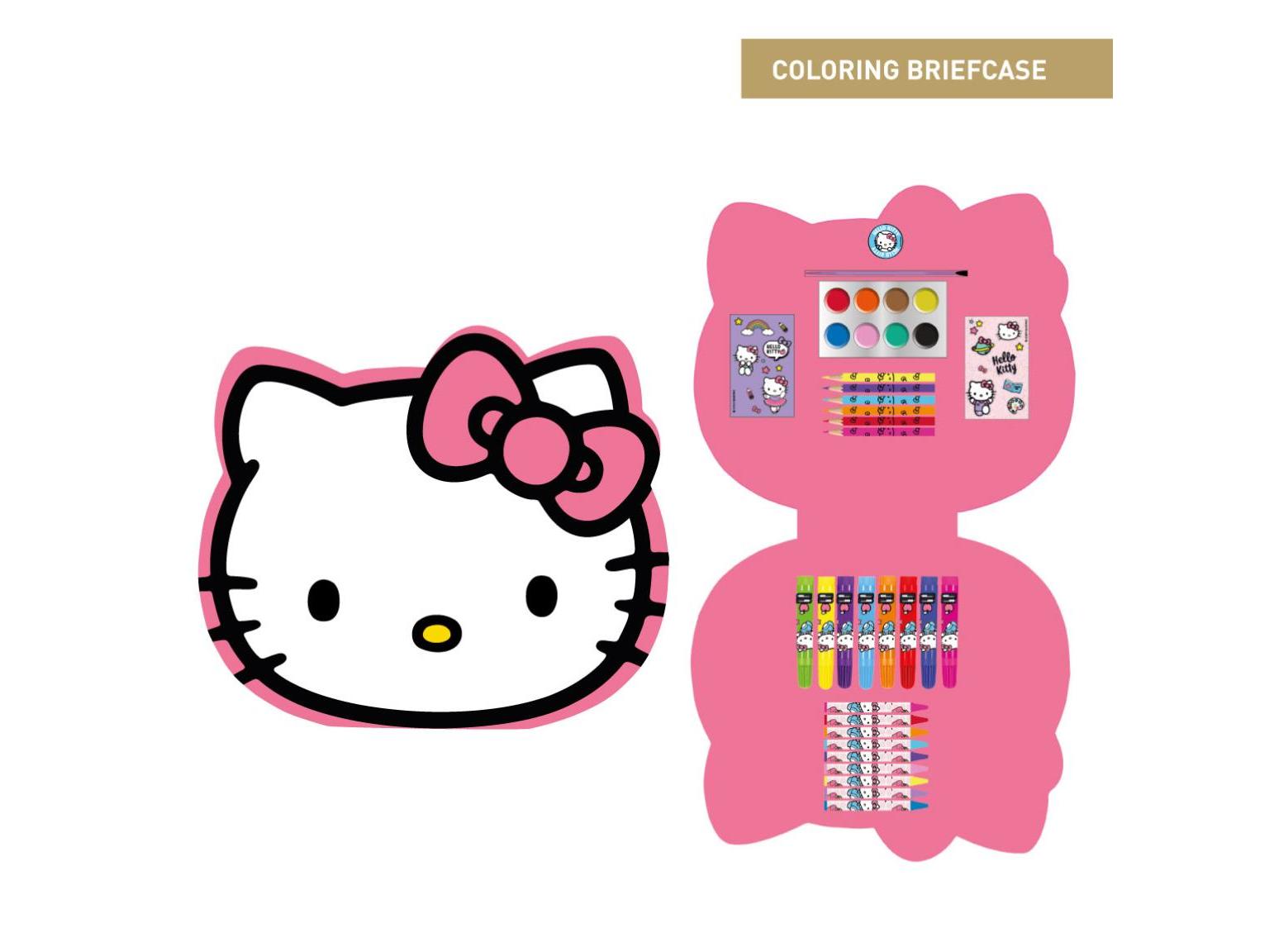 SET CAIXA PINTURA HELLO KITTY