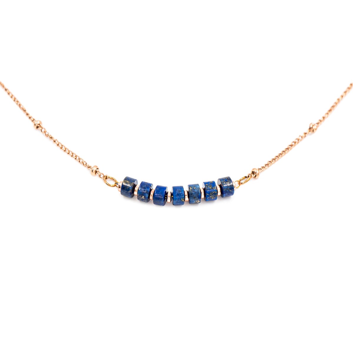 Collier Piana en pierres Lapis-lazuli