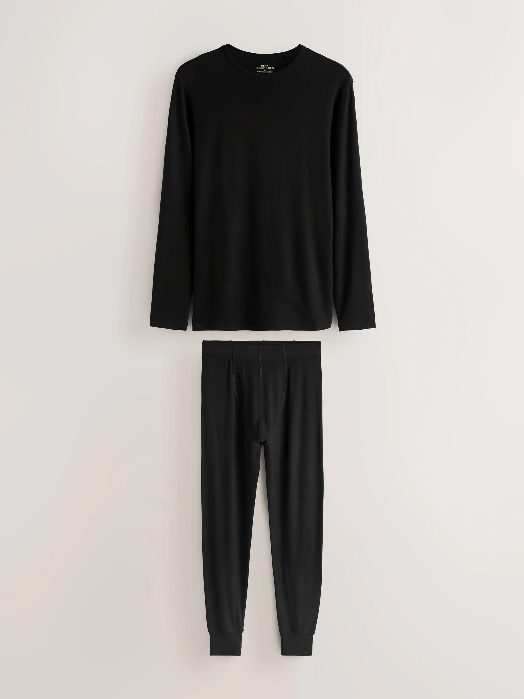 Zwart - Thermogen Long Sleeve Top and Leggings Set