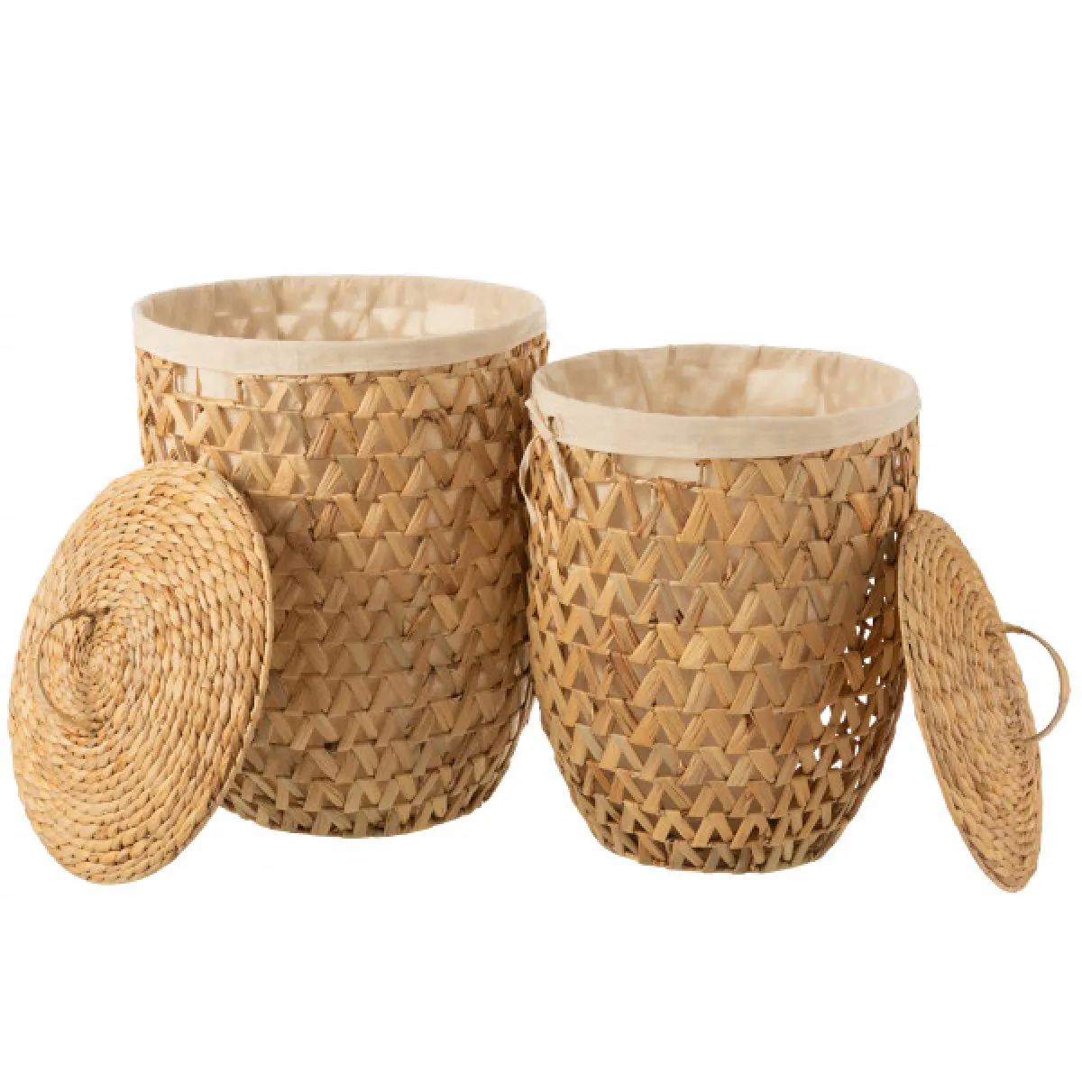 Dansmamaison Set de Paniers Jacinthe - Naturel