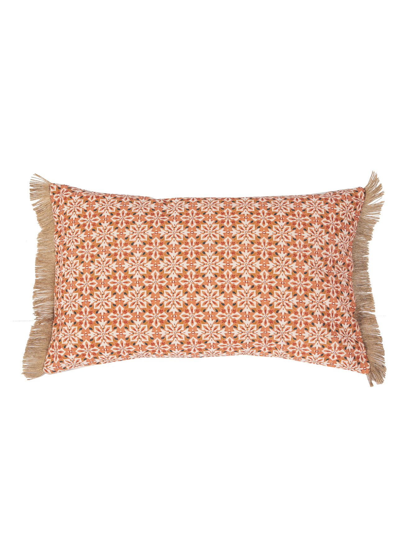 Coussin rectangulaire souk à pompons