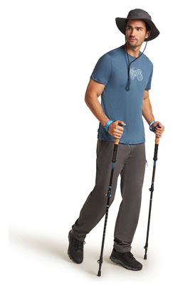 T-shirt Technique Icebreaker Merino 150 Tech Lite Adventure Ride Bleu