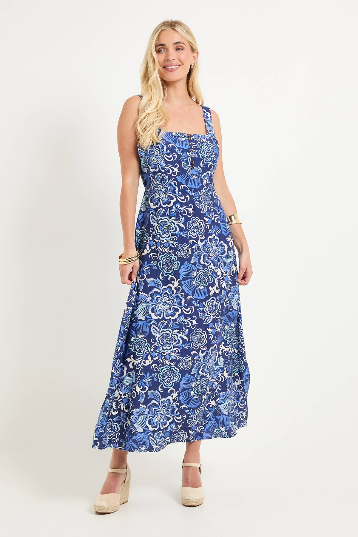 Wallis Robe Maxi Florale D'été Petite