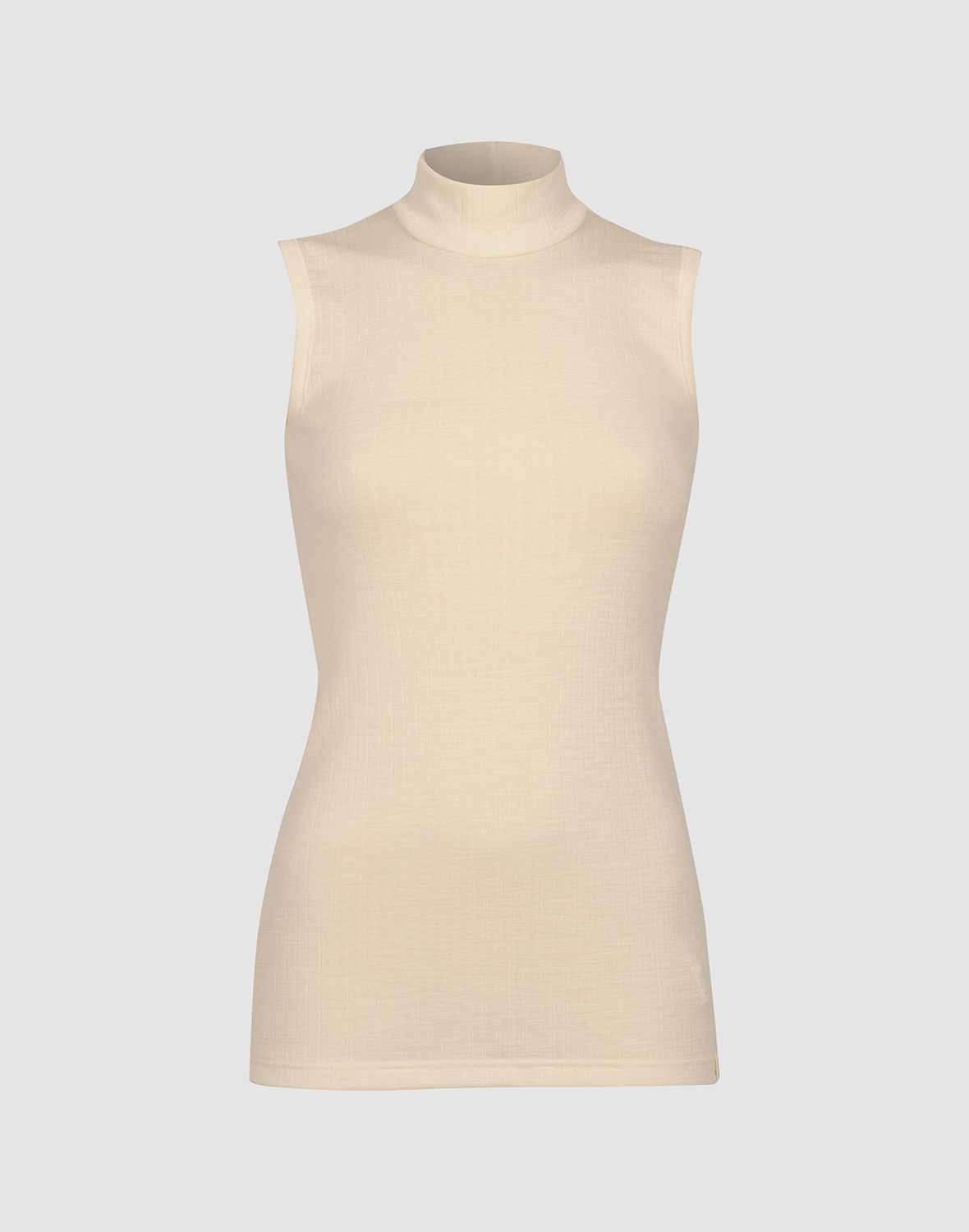 Tanktop met hoge hals van merinowol voor dames