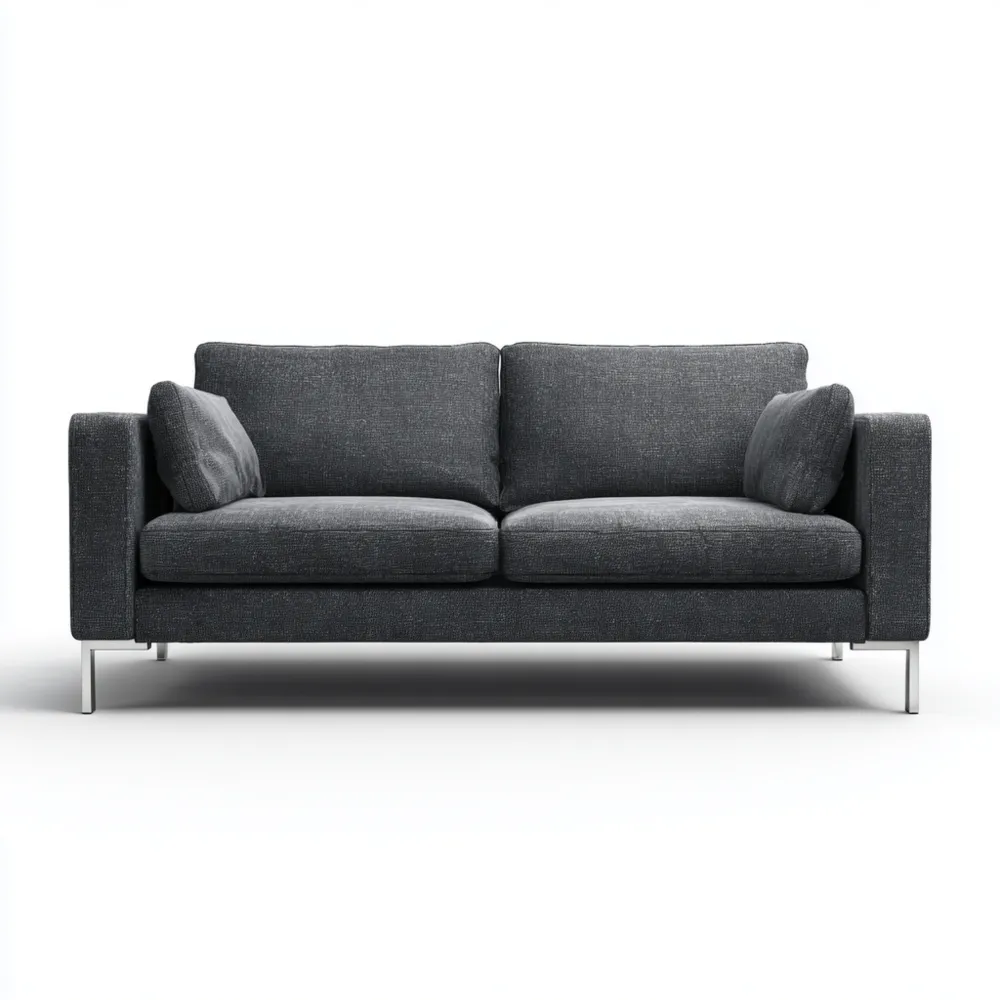 2-Sitzer-Sofa Stoff 200x85x90 cm - Dunkelgrau - Modernes Design