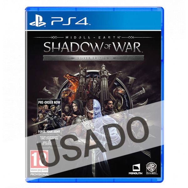 Middle Earth Shadow of War Silver Edition PS4 Usado