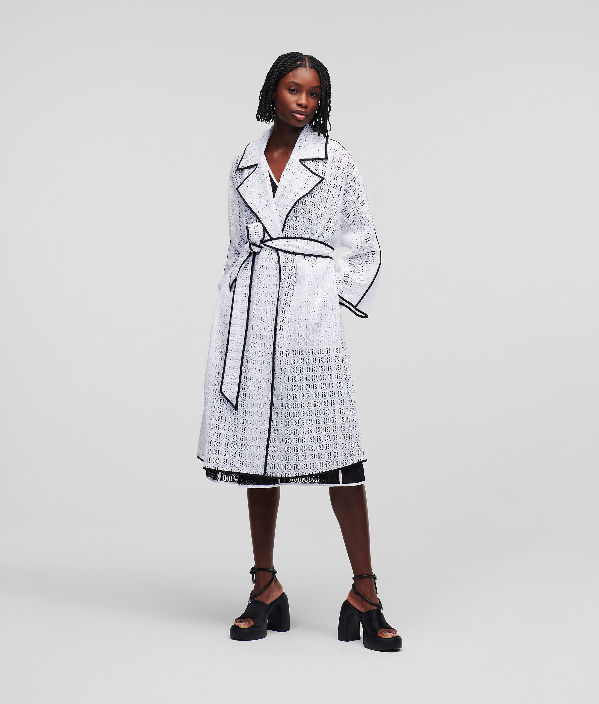 MANTEAU EN DENTELLE KL MONOGRAM