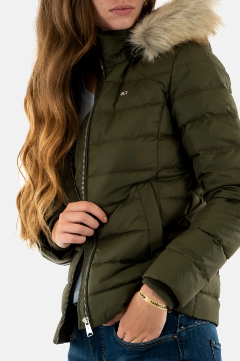 Doudounes tommy jeans basic m12 fatigue green