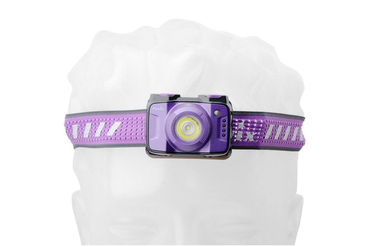 Fenix HL12R-P V2.0 oplaadbare hoofdlamp, 500 lumen, paars