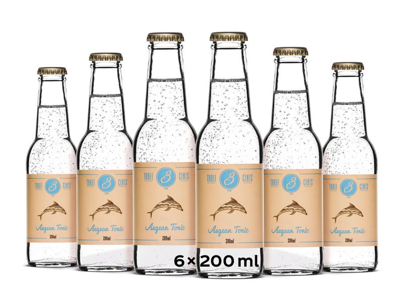 Three Cents Soft-Drinks Aegean Tonic 6 x 0.2 l Erfrischungsgetränk mit Tonicgeschmack
