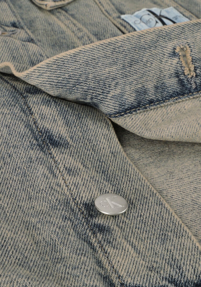 CALVIN KLEIN blauwe calvin klein spijkerjas boxy denim jacket
