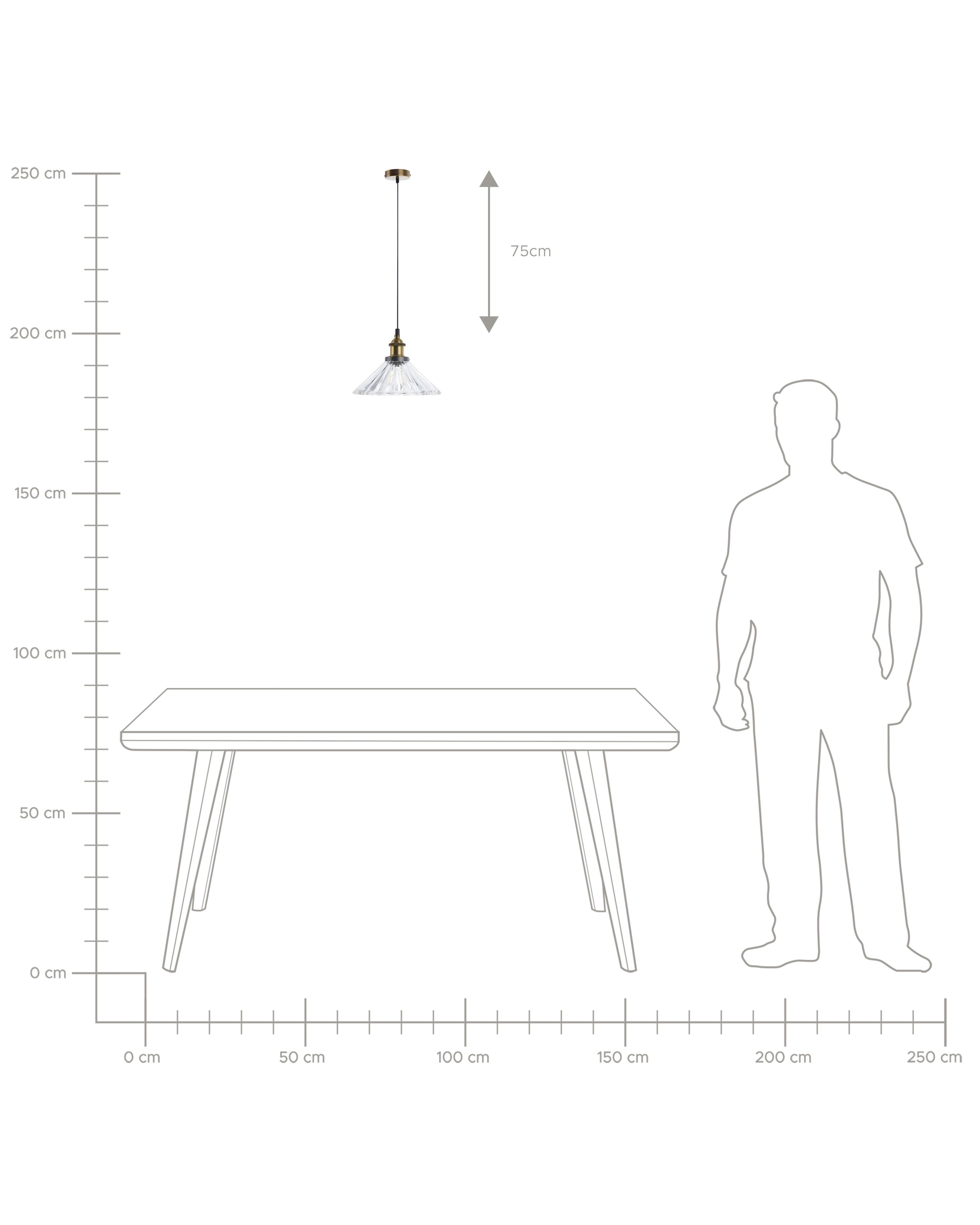 Hanglamp COLORADO Glas Transparant