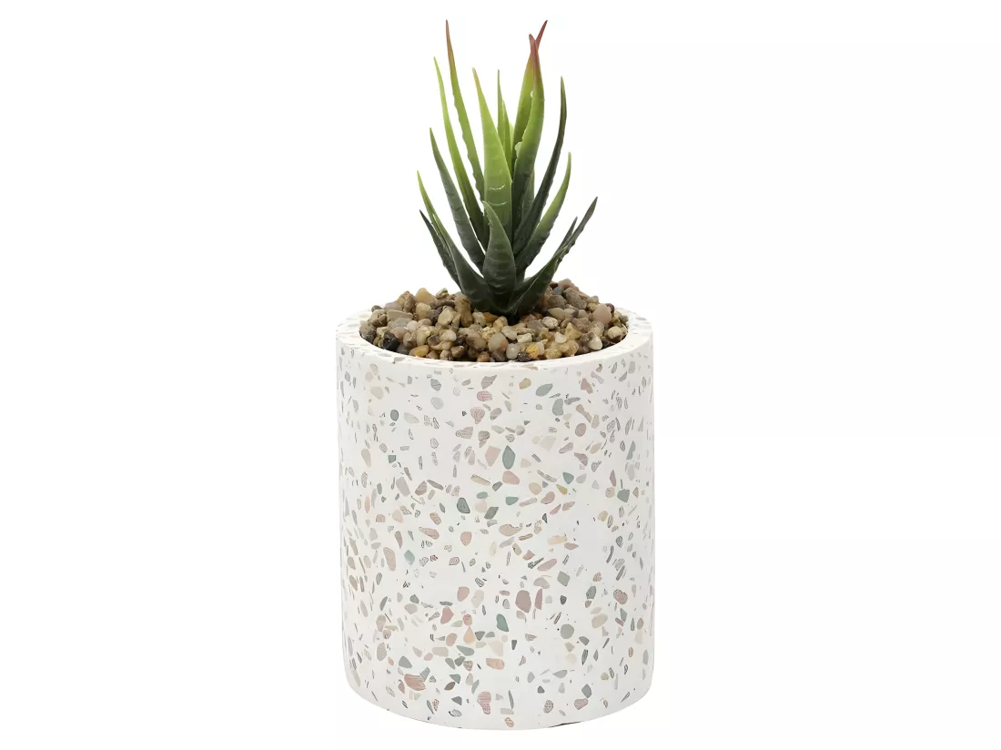 Plante Artificielle Pot Terrazzo