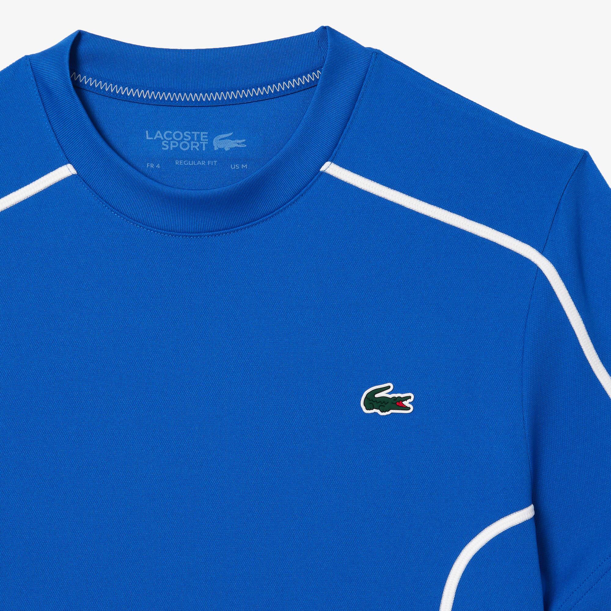 Ultra-Dry Piqué Tennis T-Shirt T-Shirts - Blau - Lacoste - Herren