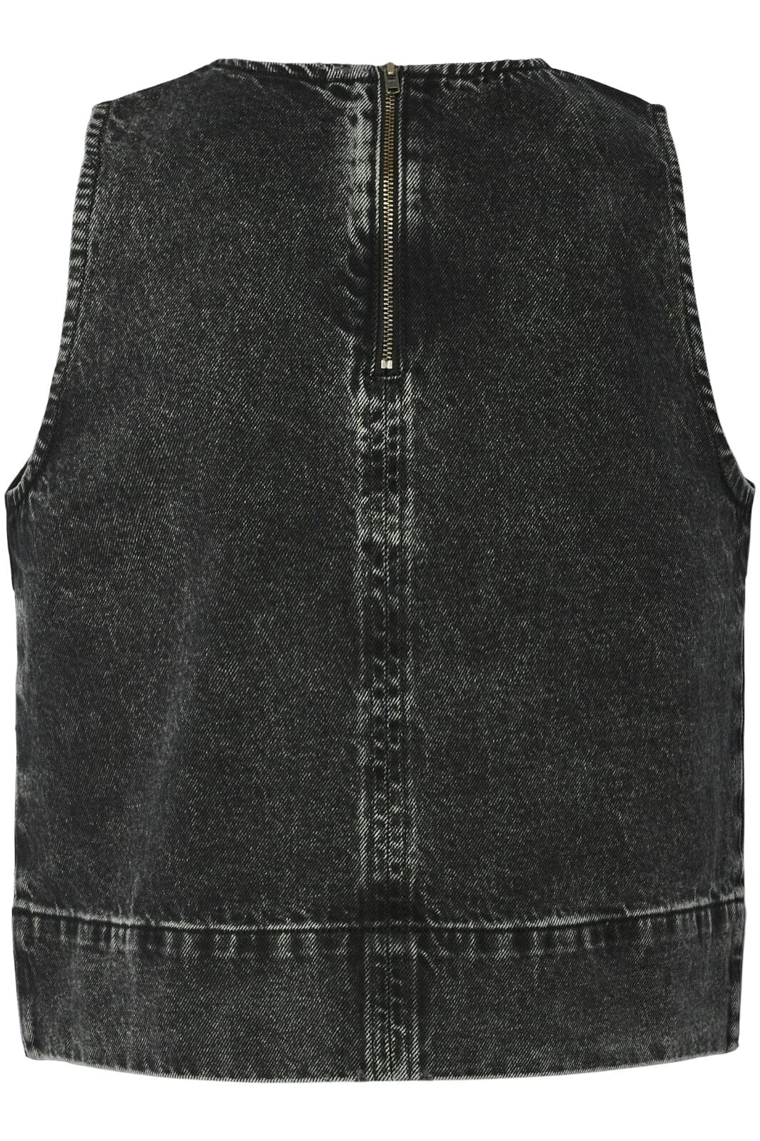 Pieces Pcnoel Sl O-Neck Denim Top Fsy