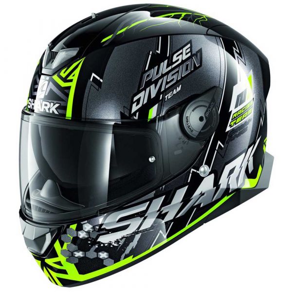 Shark Capacete Skwal 2.2 Noxxys Black Yellow Silver XS