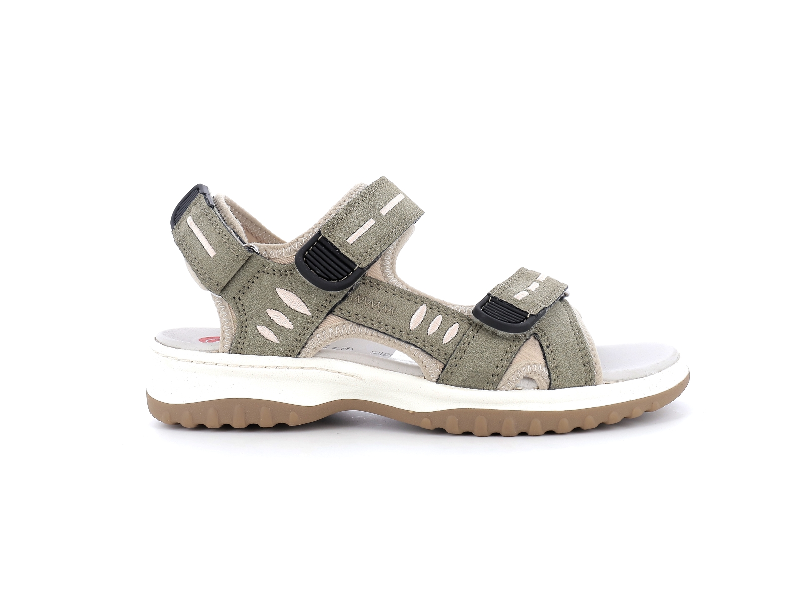 Jana  shoes-28766 Matières combinées Kaki
