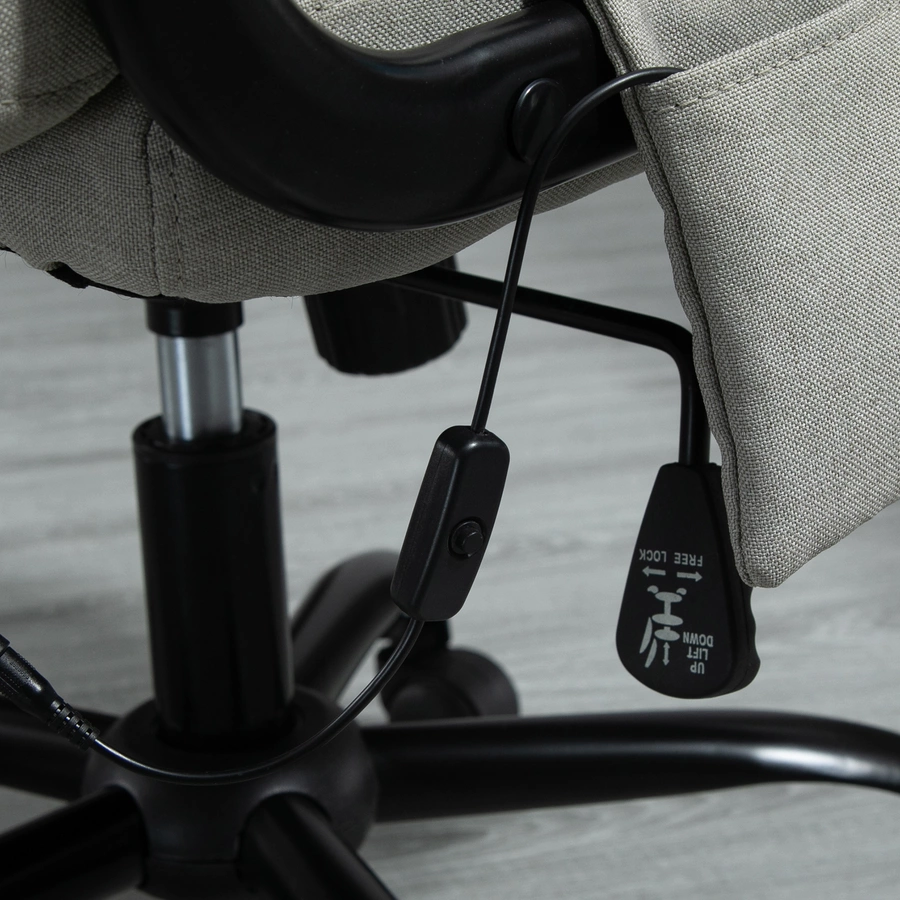 Vinsetto Bürostuhl  mit Massagefunktion beige