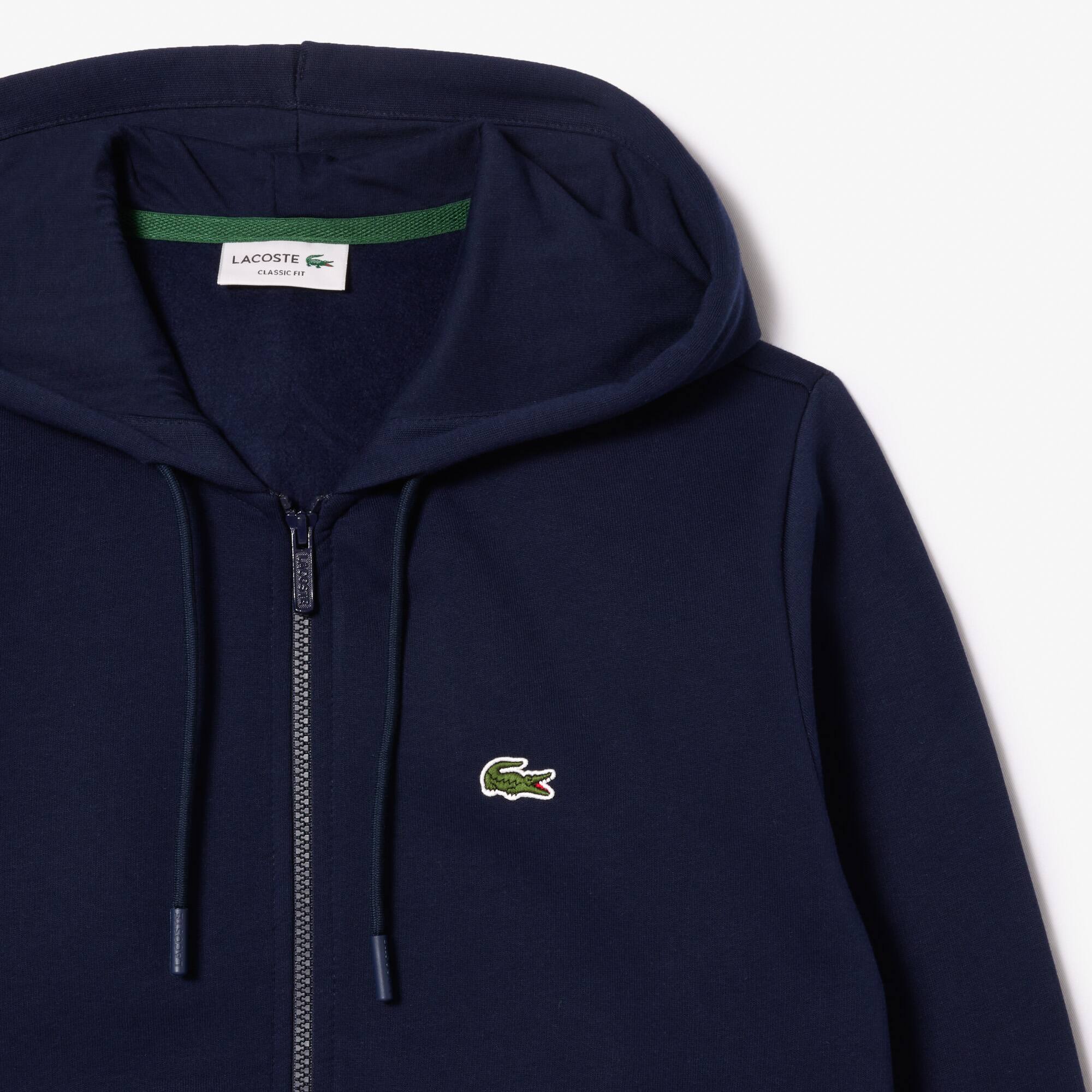 HERREN LACOSTE SWEAT-JACKE MIT KÄNGURUTASCHE AUS FLEECE Sweatshirts - Blau - Lacoste - Herren