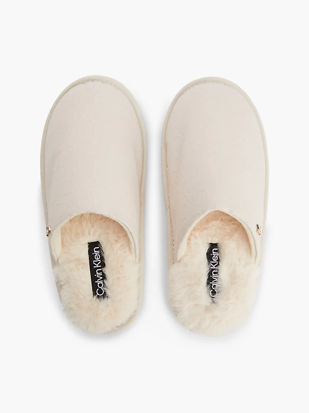 Pantufas de jacquard reciclado com logotipo