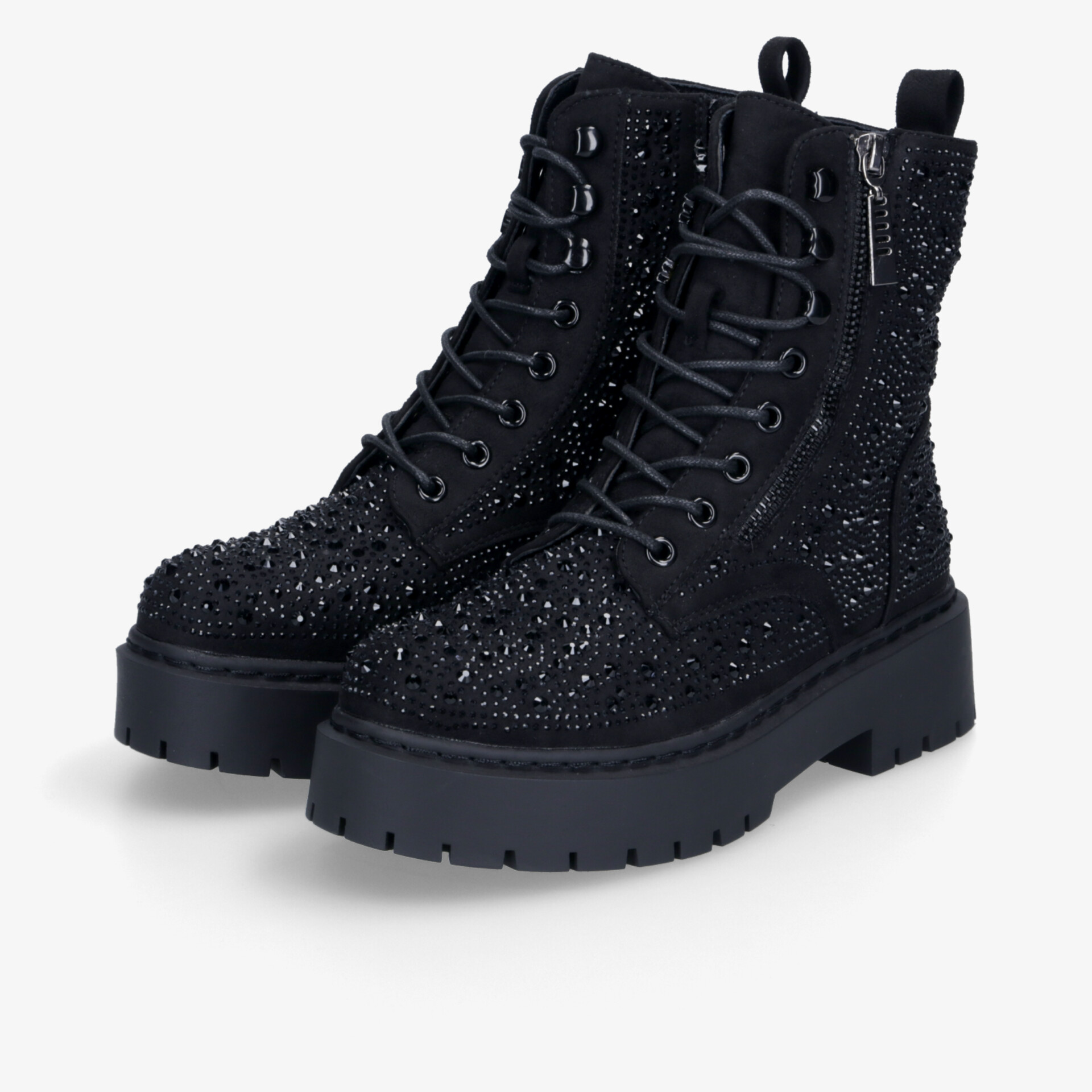 la strada Damen Schnürstiefeletten schwarz