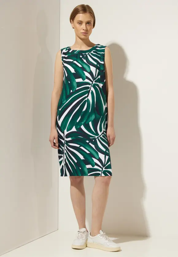 Ärmelloses Printkleid - lagoon green