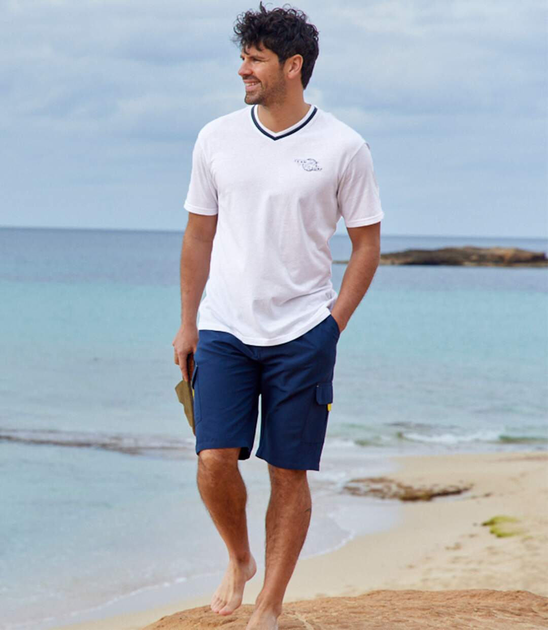 Lot de 3 Tee-Shirts Col V Team Surf