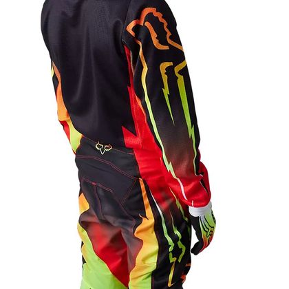 Maillot cross Fox YOUTH 180 - STATK - Rouge / Noir