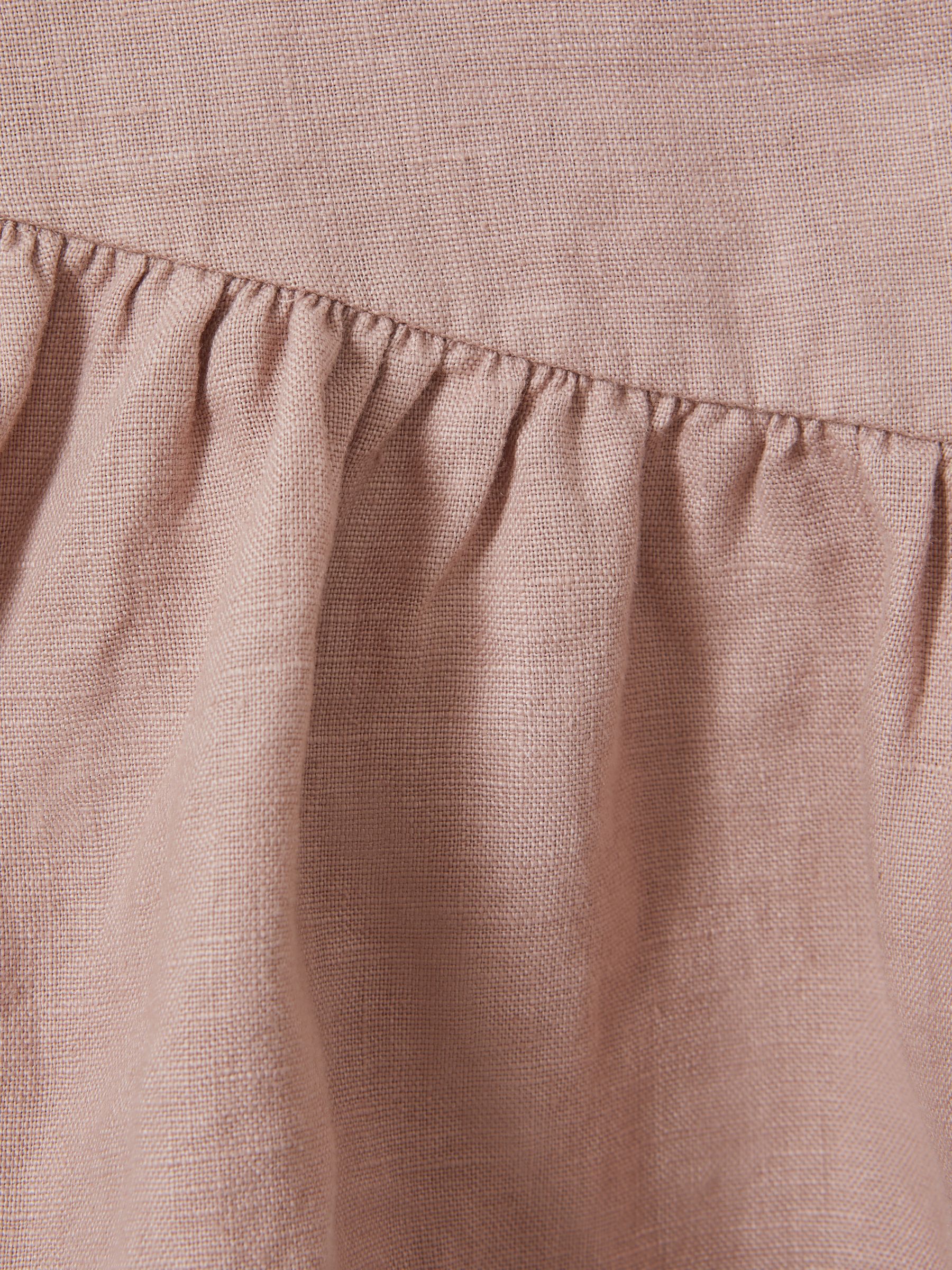Reiss Dani top van linnen met peplum