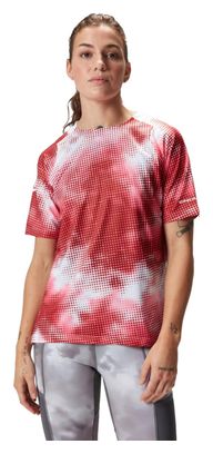 Maillot Manches Courtes Femme Endura Nuage de Pixels LTD Rouge