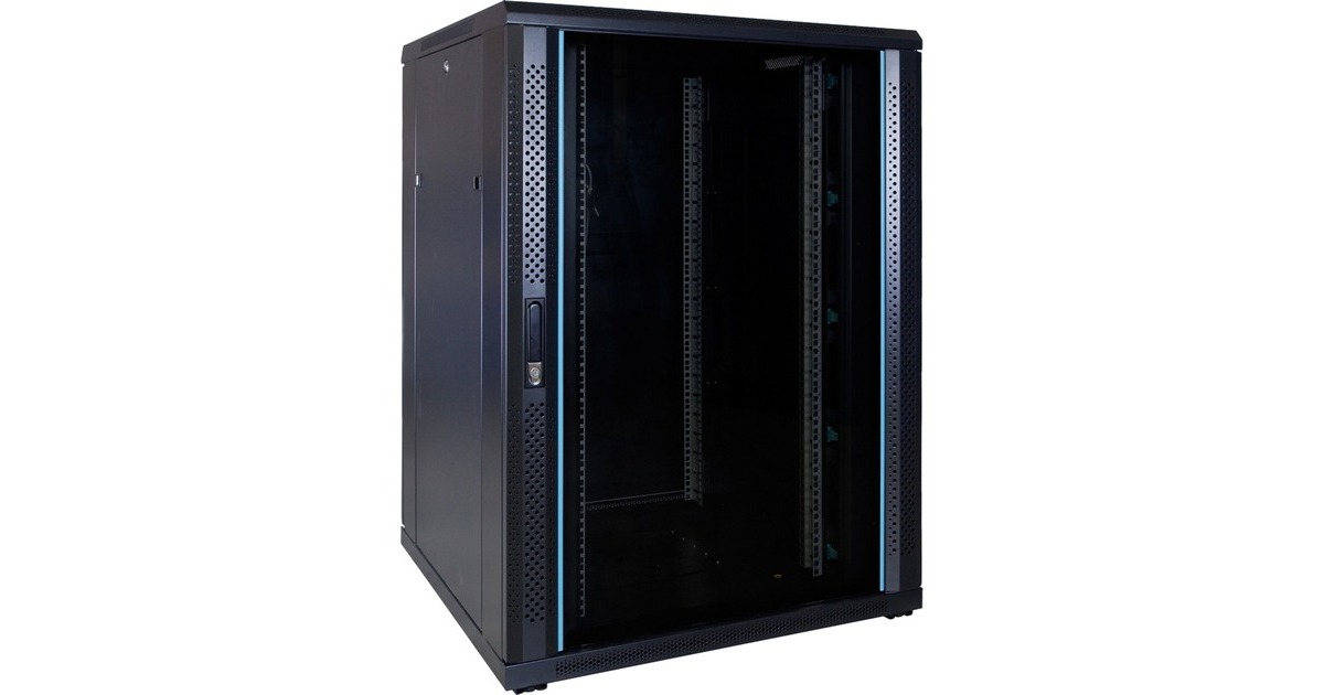 DSI22U serverkast met glazen deur - DS8822 server rack  (Zwart, 800 x 1000 x 1200mm)
