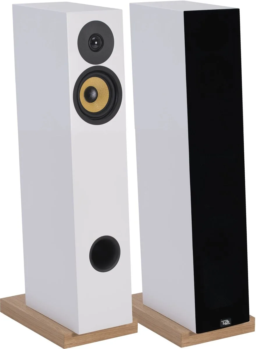 Davis Acoustics Courbet N°4 Blanc Satiné (la paire) Enceintes colonne