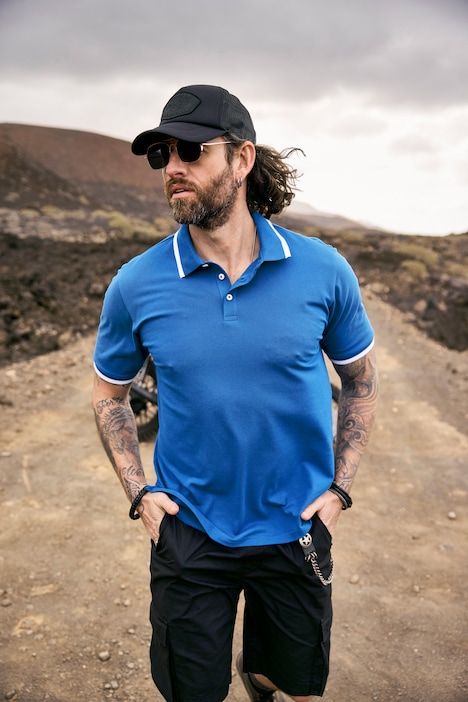 Poloshirt FLEXNAMIC®, Halbarm, Kontraststreifen, bis 8 XL