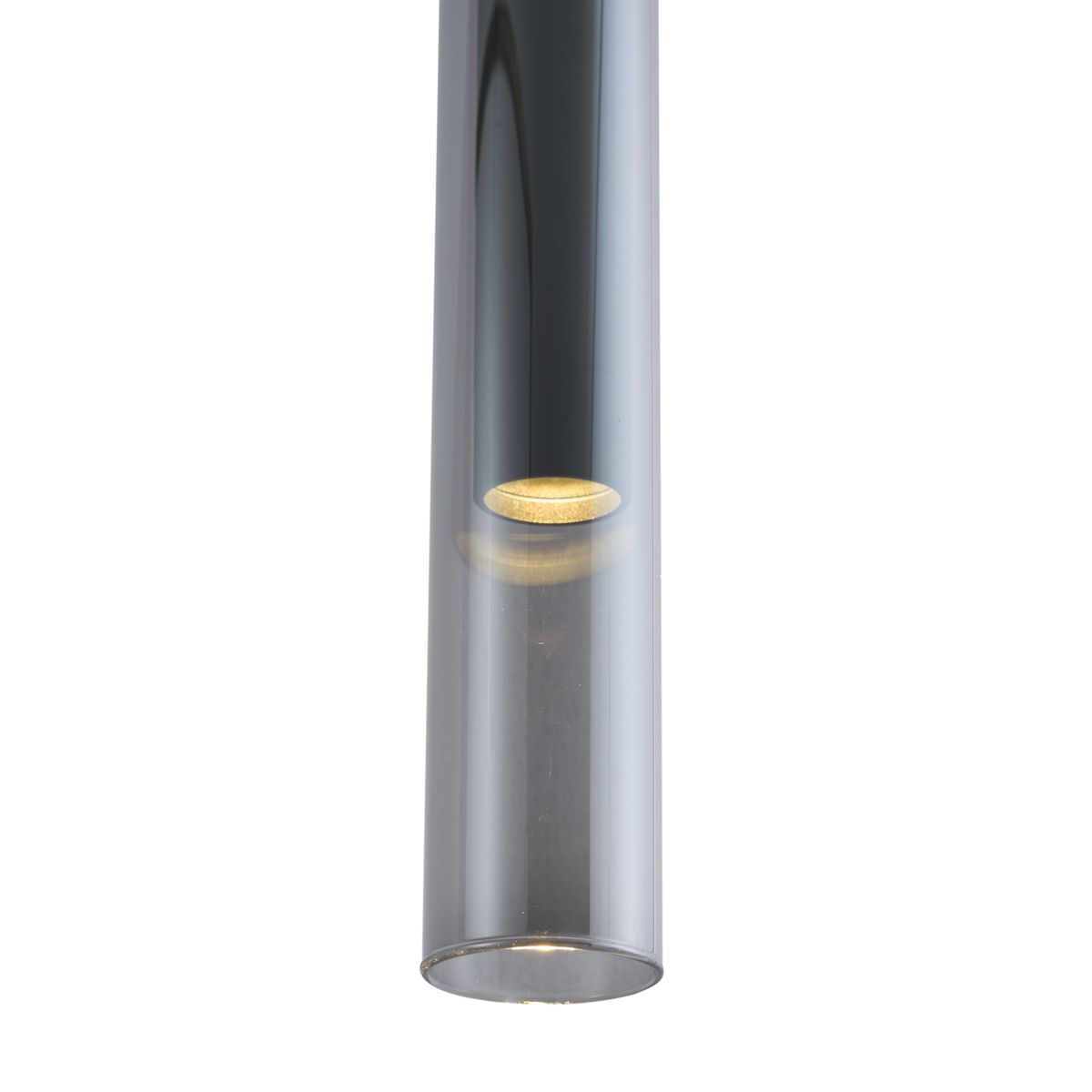 Moderne spot zwart met smoke glas voor railsysteem 1-fase - Slimline Loyce