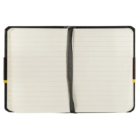 Idena Notizbuch, DIN A7, 192 Seiten, 80 g/m², liniert, Hardcover, schwarz