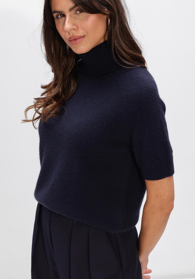 donkerblauwe anine bing truien/vesten jackson turtleneck sweather midnight blue
