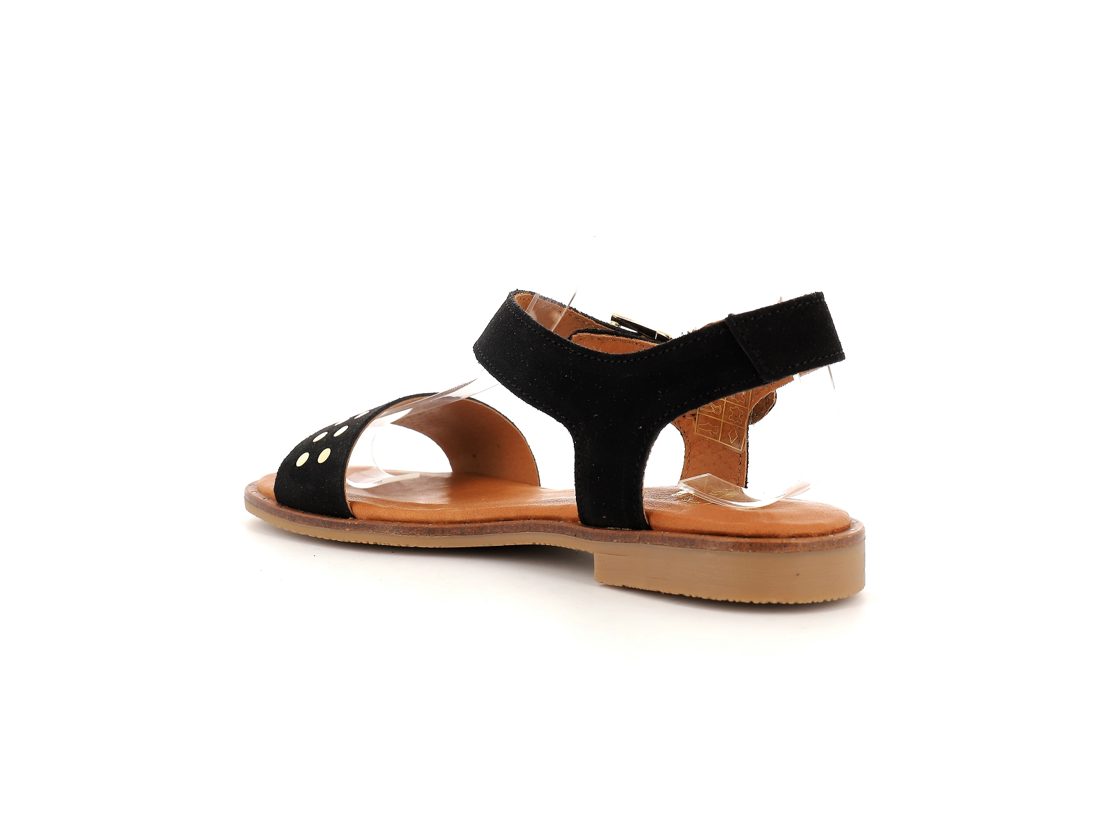 Chaussures du chateau-787 Nubuck Noir Or