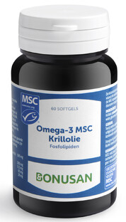 Bonusan Omega-3 MSC Krillolie Softgels 60SG