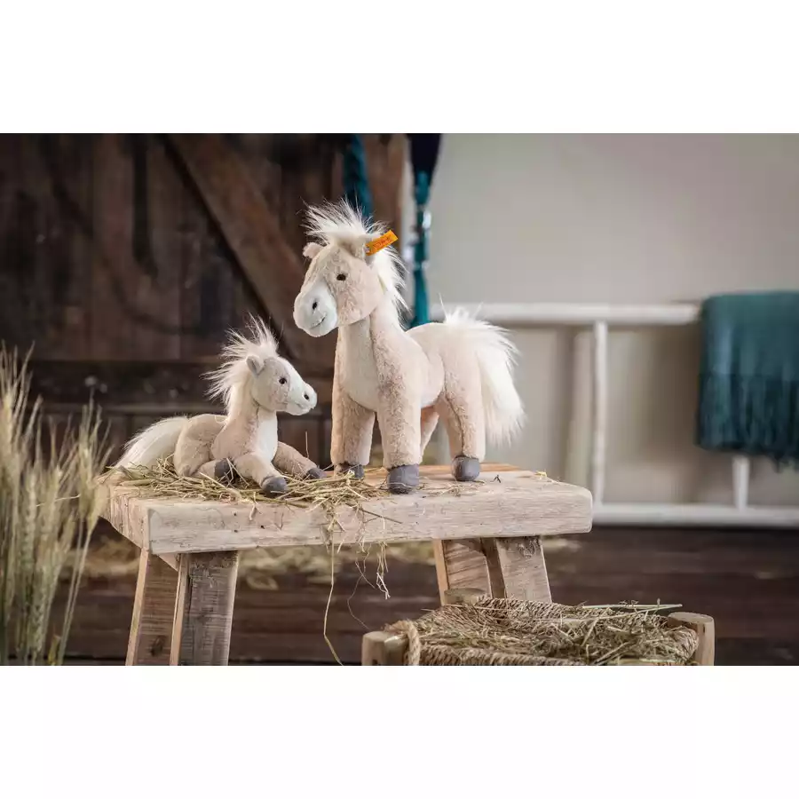 Steiff Soft Cuddly Friends Pferd Gola blond stehend, 27 cm