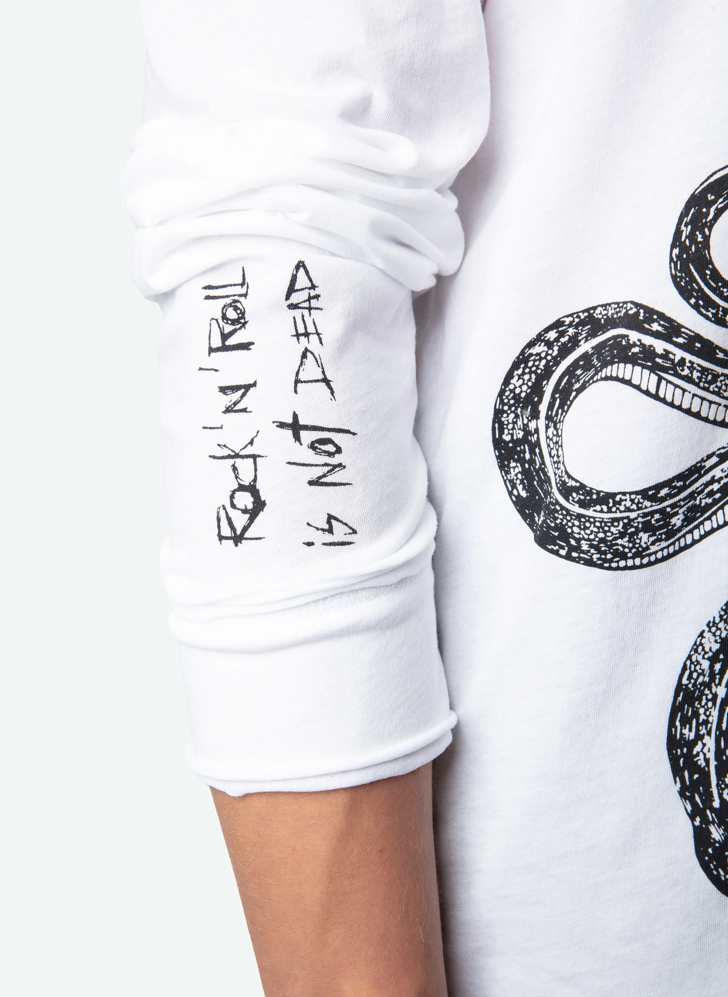 MONASTIR - Tee-shirt tunisien imprimé en coton bio | Blanc