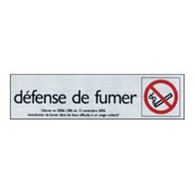 Pickup - Plaque de signalisation - 165 x 44 mm - défense de fumer