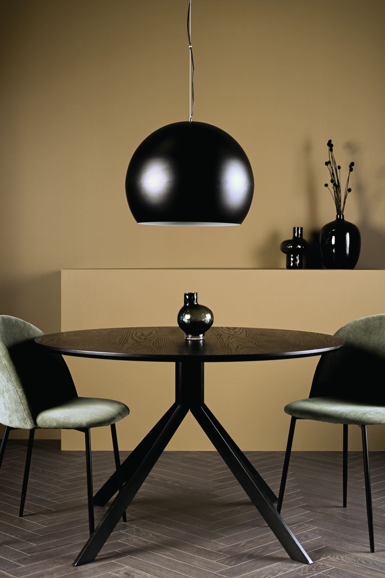 Taklampe svart - 40 cm ø 50