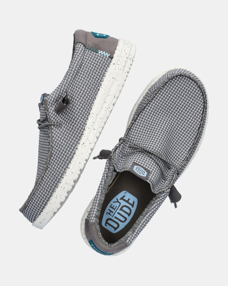 Hey Dude Wally Sport Mesh Instapschoenen  - grijs