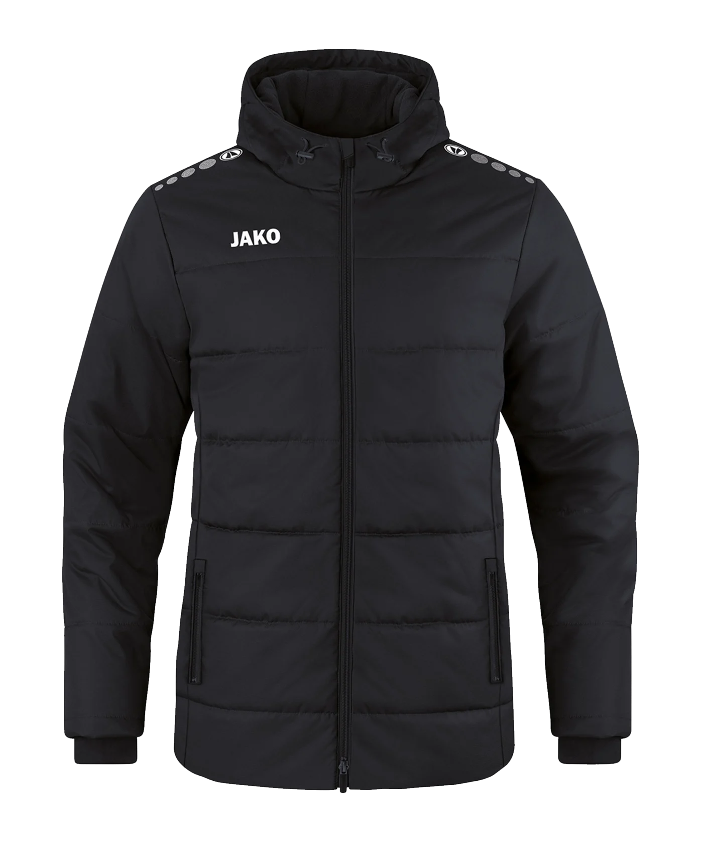 JAKO Team Coach Kapuzenjacke Schwarz F800