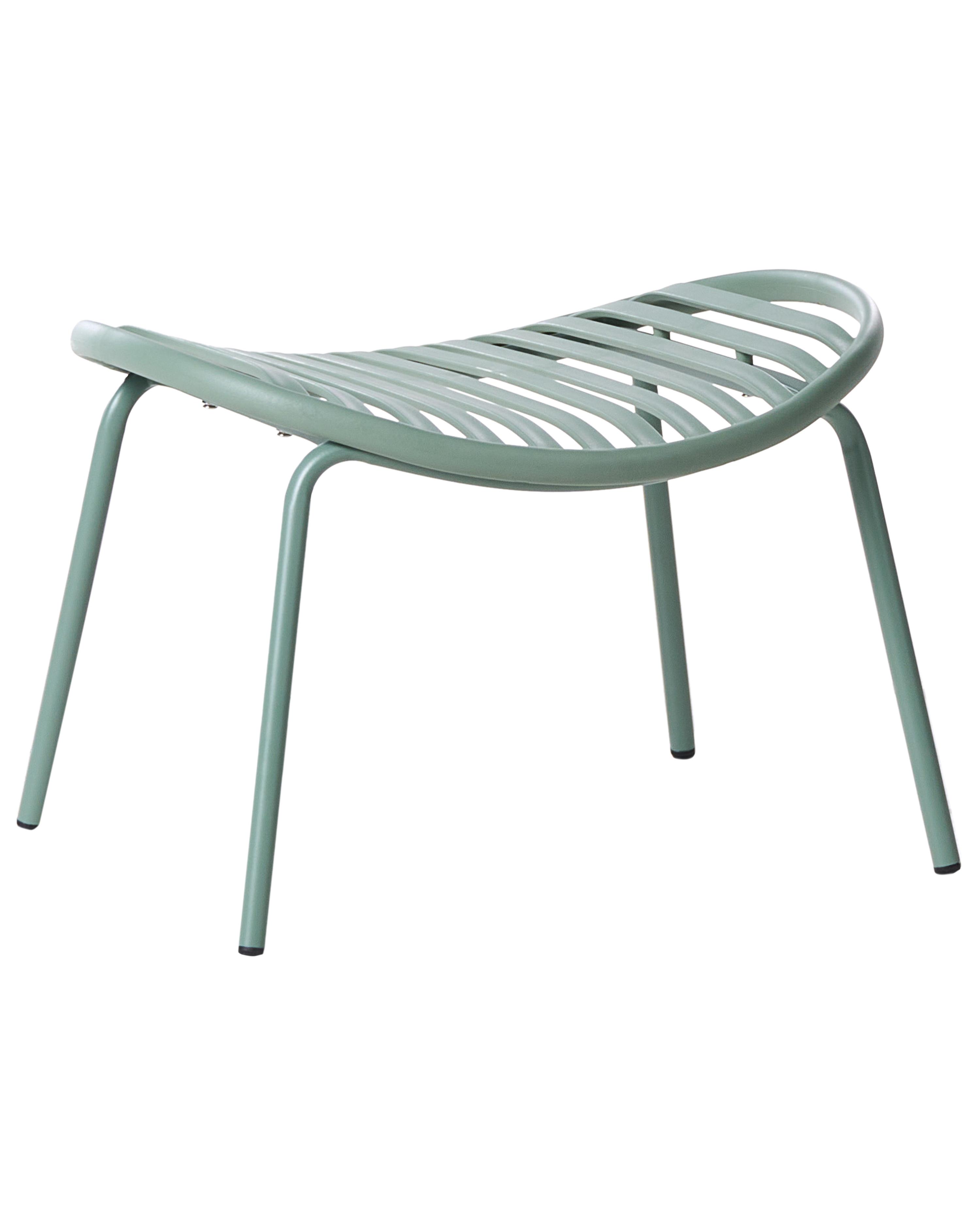 Set van 2 tuinstoelen CASPERIA met voetenbank Groen