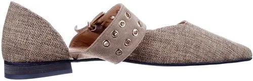 Babouche G-Binny-84 280 maat 43 ballerina taupe Calandschoen