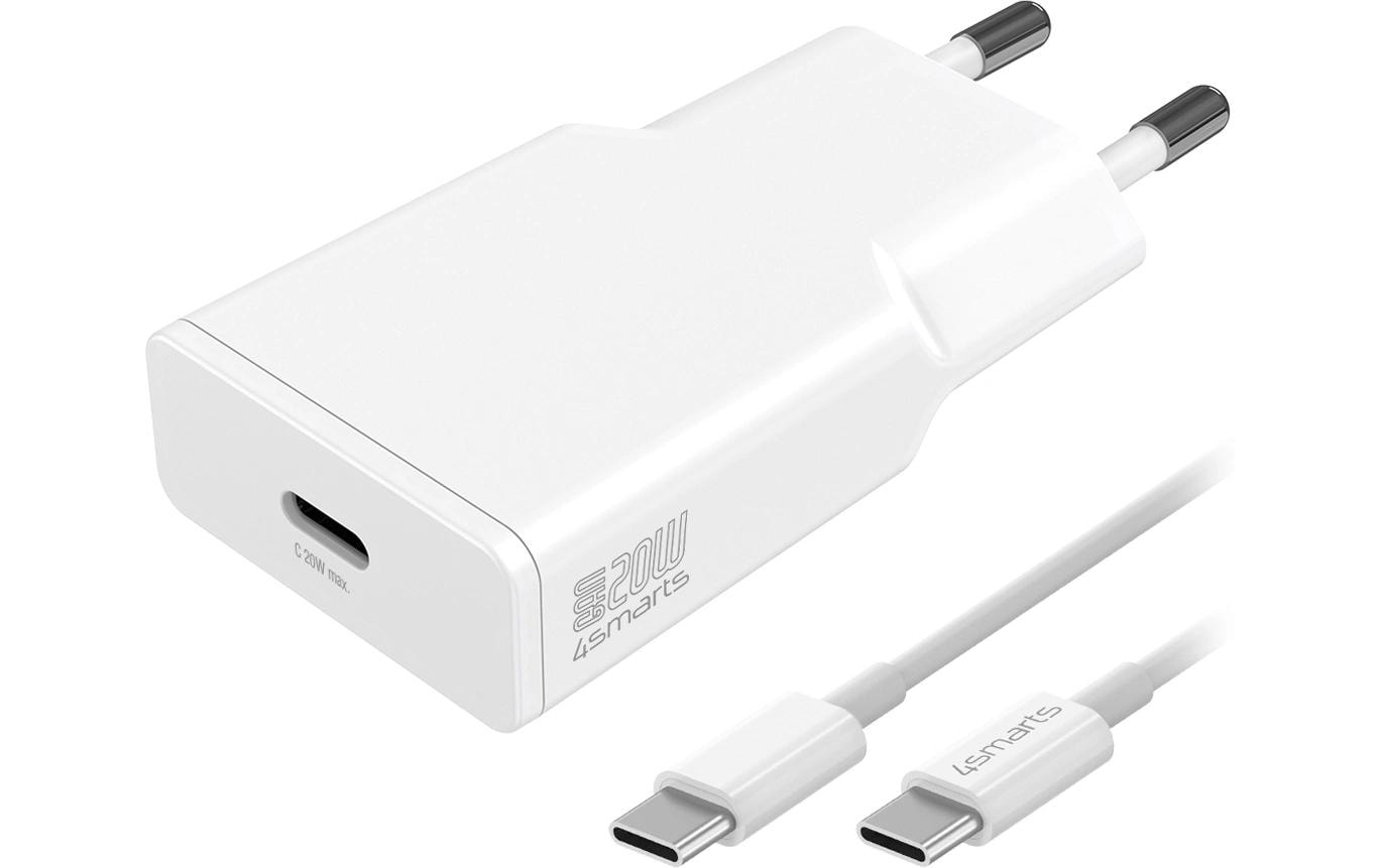 USB-Wandladegerät PDPlug Slim 20 W GaN 1C + USB-C Kabel 1,5mKompakter USB-C-Ladeadapter mit GaN-Technologie
